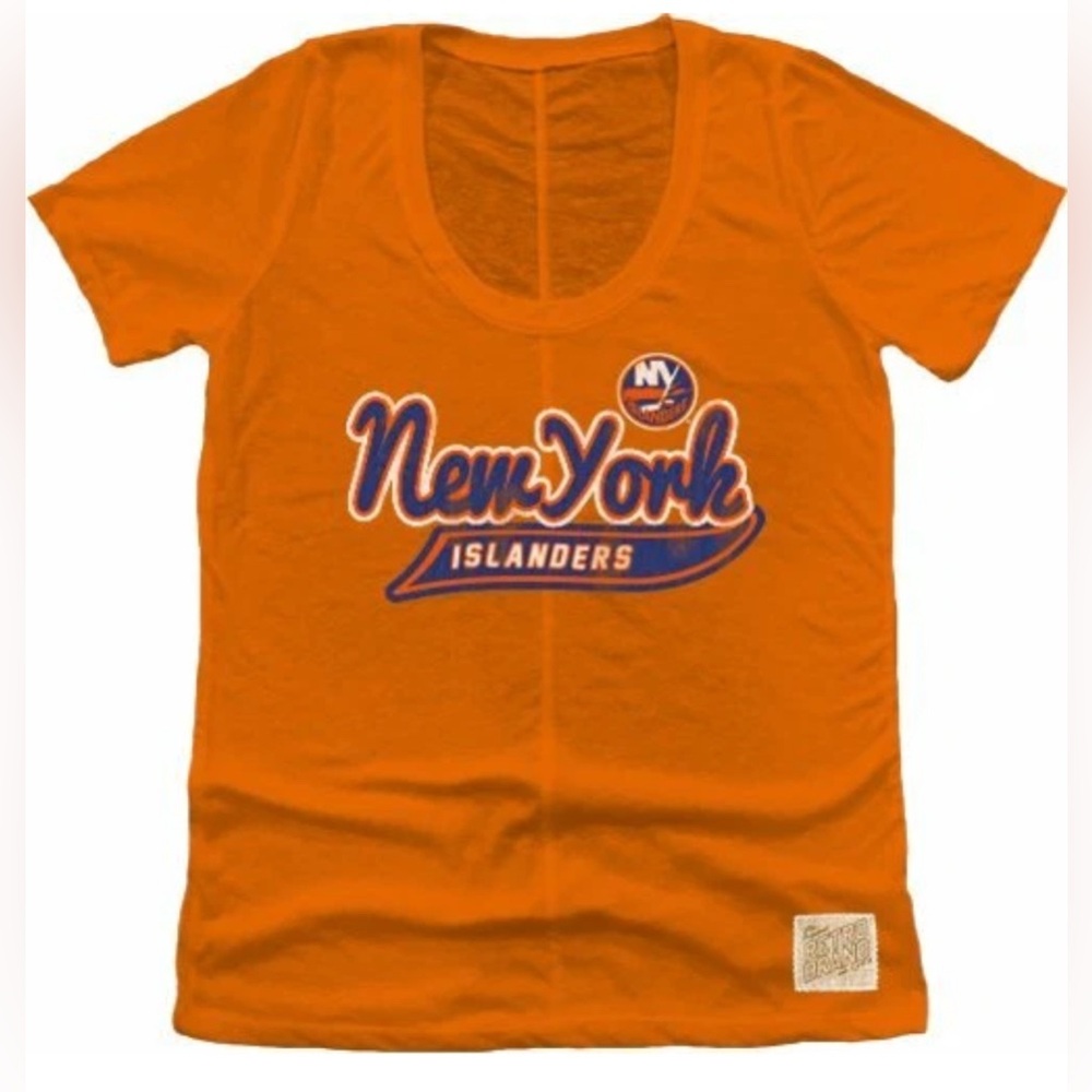 NWT [Original Retro Brand] New York Islanders NHL Short-Sleeve Shirt Women’s XL